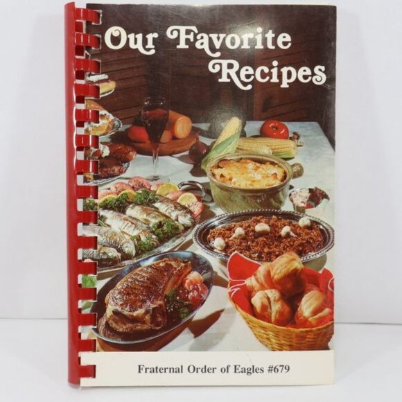 Vintage Fraternal Order Of Eagles Cookbook #679 Freeport Illinois Midwest - Picture 1 of 9